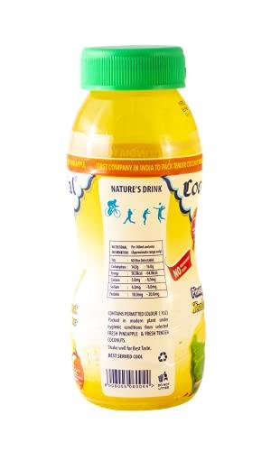 Cocojal Cocojal Pineapple Tender Coconut Water | No Added Preservatives | No Added Flavours | Not from Concentrate | 200 ml (Pack of 6)