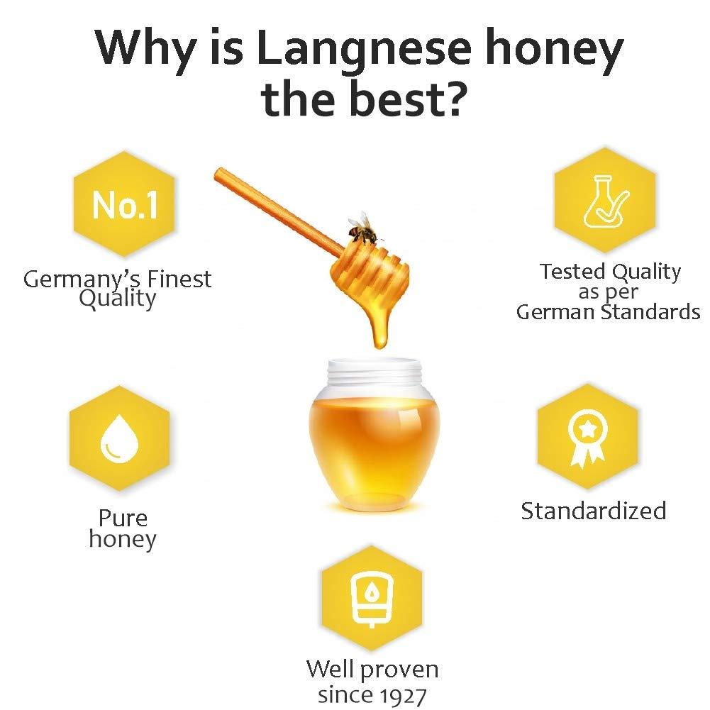 Langnese Langnese Acacia Honey 250g, 100% Pure Honey from Langnese Germany