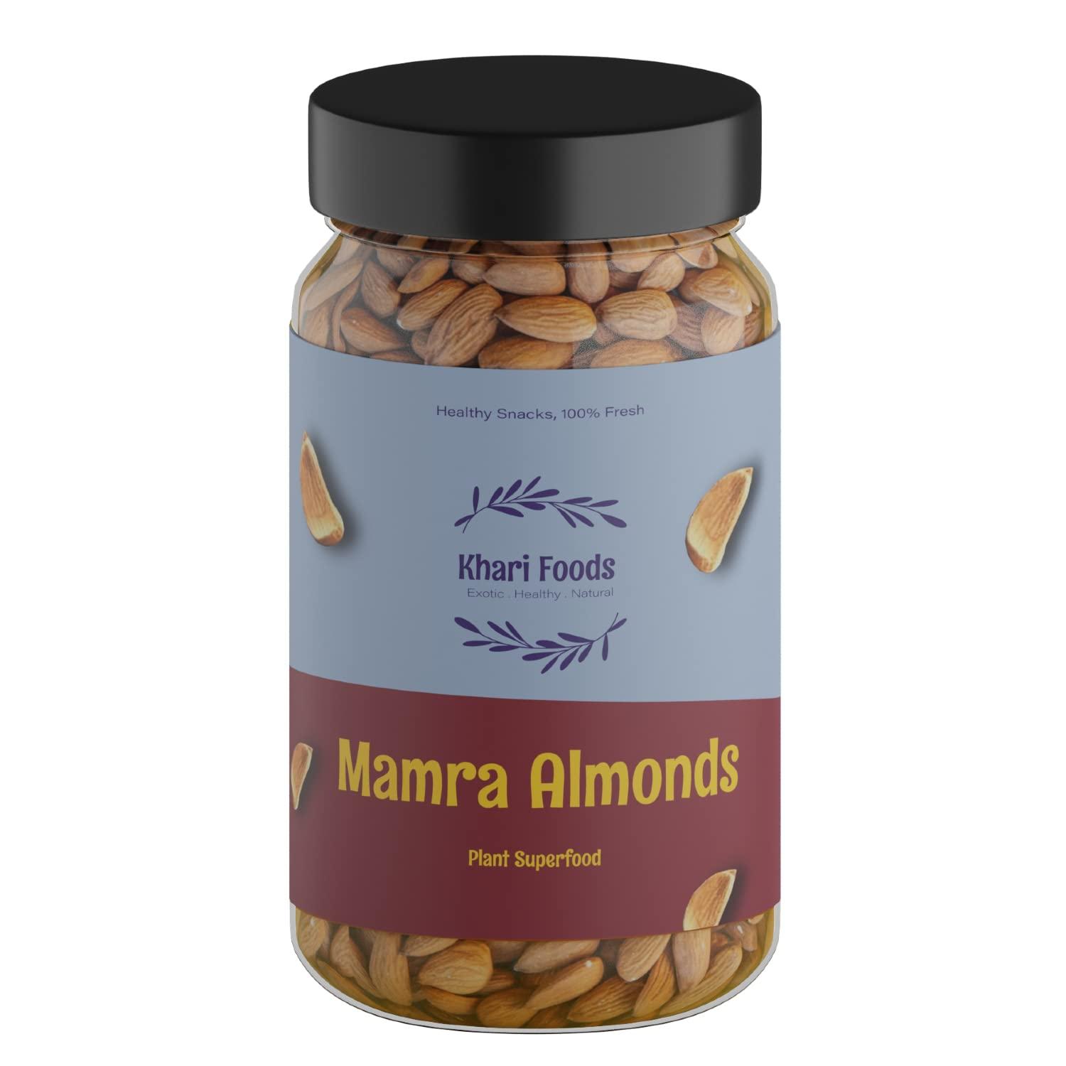 Khari Foods Khari Foods Premium Mamra Giri Almonds, Badam Dry Fruits, Healthy Snacks, High Oil Content, No Mixing / Adulteration (250)