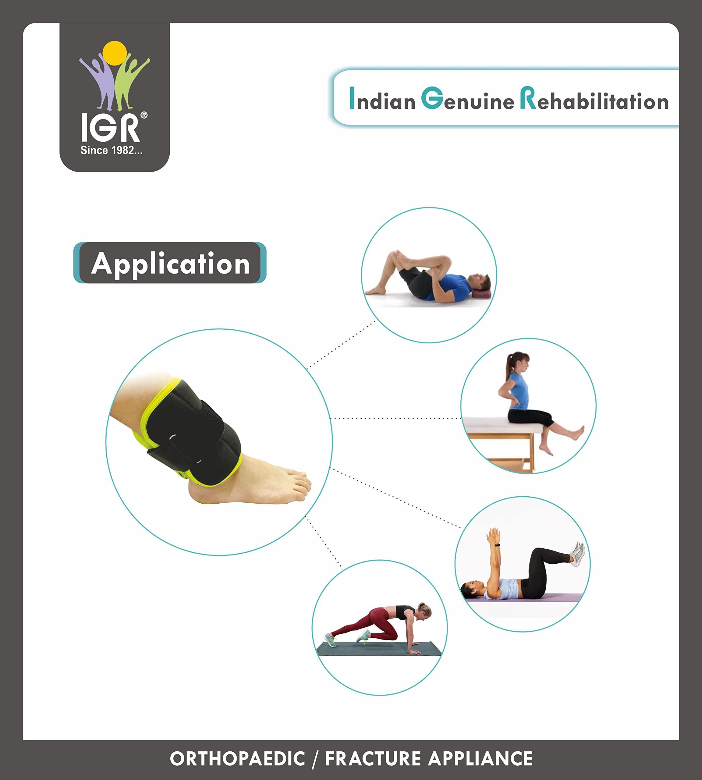 Dr Aedass IGR WEIGHT CUFF 3KG X 1 Pc. Adjustable STRAPS | Wrist - Ankle Weight Band | Physiotherapy Wrist | Ankle | Jogging | Cycling | Aerobics | Toning | Cardio | Glutes | Squat with Leg Lift | Supermens - Weighted Arm Circles | Rehabilitation | Men & Women