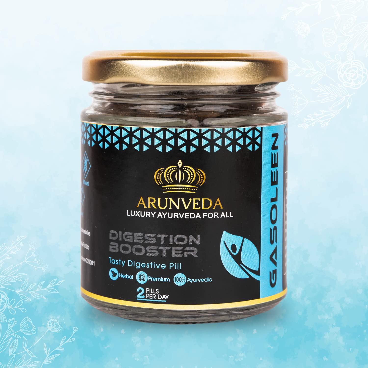 Sudhakar Sudhakar Arunveda Gasoleen Digestion Booster Tasty Digestive Pills with Sudh Heeng, Kala Namak and 9 Natural Herbs