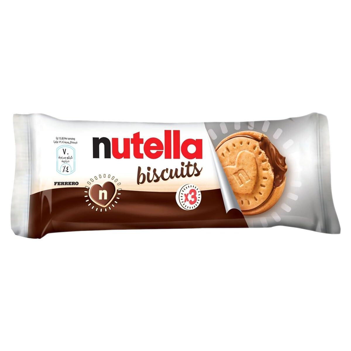 Nutella Nutella Ferrero Nutella Biscuits Pack of 3 Biscuits - 41 4 G