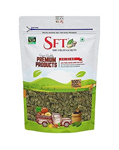 SFT SFT Pumpkin Whole Seeds 1 Kg & Walnuts Kernels (Akhrot Giri) [Grade - 2 Pieces] 1Kg, Dry Fruits