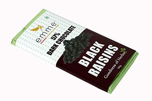 emme Period Chocolate Bar Emme Period Chocolate Bar (Pack of 4) - Vegan, Lactose-Free, 57% Dark Chocolate with Ayurvedic Herbs for Menstrual Support and Indulgence