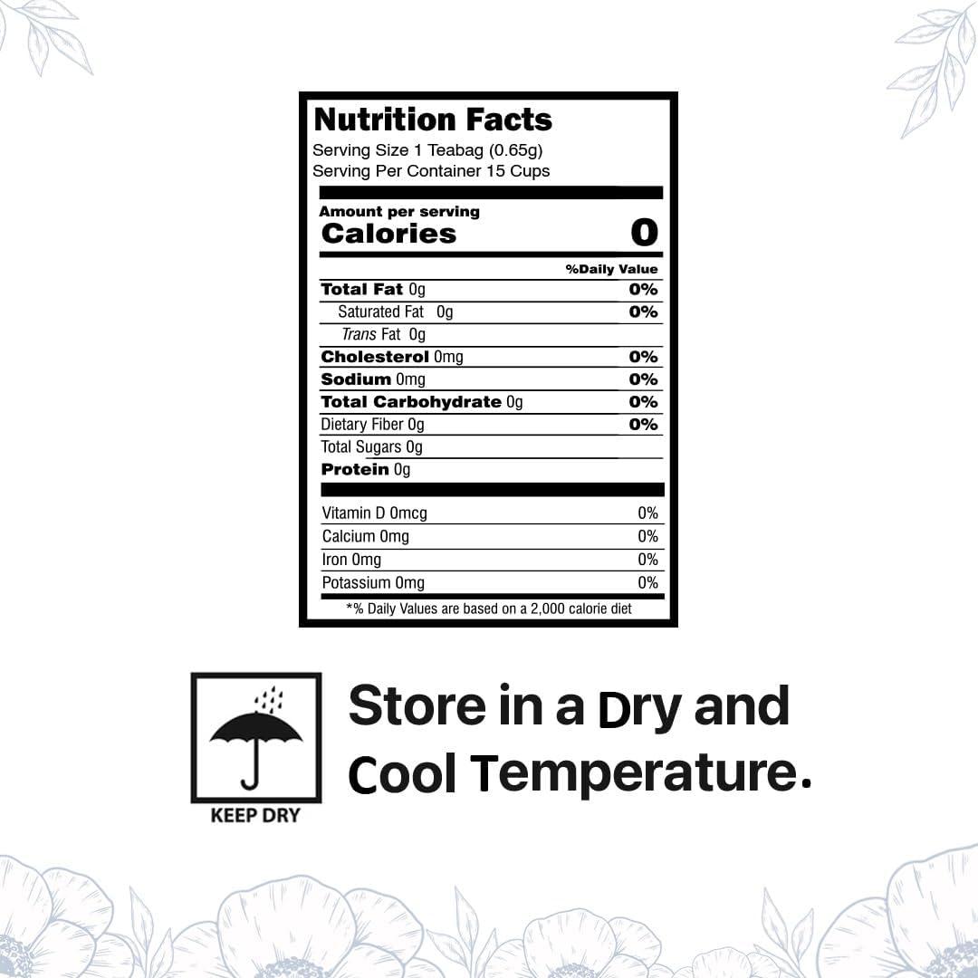 BLUE TEA BLUE TEA - Butterfly Pea Flower Tea - 60 Tea Bags (Plant Based) | Rakhi Gift For Sister | ANTI-OXIDANT RICH | Caffeine Free - Flower Based- Herbal Tea | Natural Ingredients - Non-GMO - Vegan | Zipper