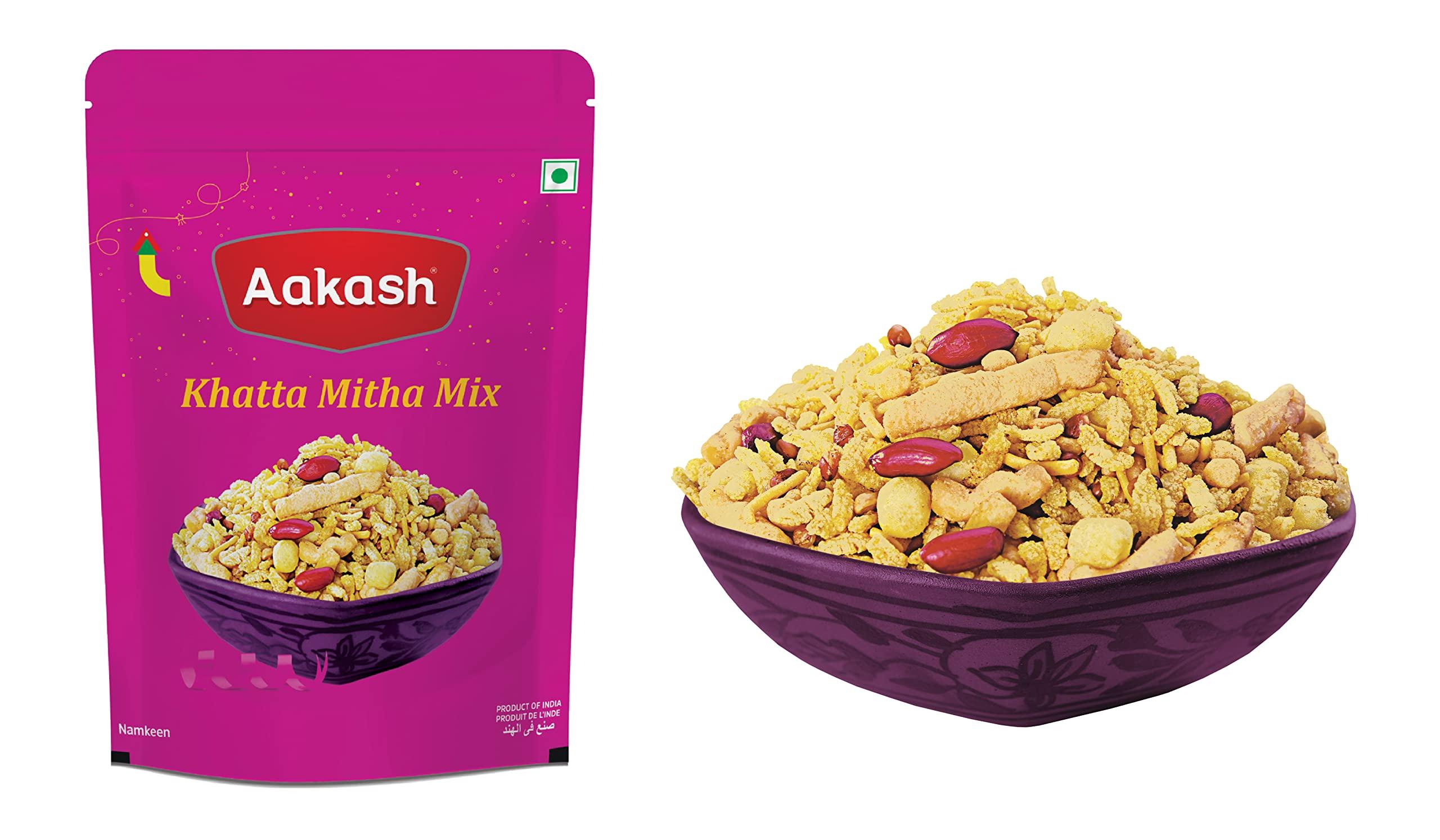 Aakash Namkeen Aakash Special Mixture Combos Pack | Pack of 7 | 350 Gm Each | Tikha Mix, All in One Mix, Lajawab Mix, Mastana Mix, Khatta Mitha Mix, Mumbai Mix & Tikha Mitha Mix | Traditional Spicy Indori Namkeen.