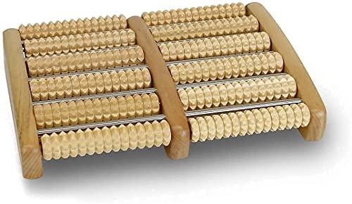 Piercell ENTERPRISE Piercell Wooden Roller Foot Massager Acupressure Point Device Relaxation Health Care Product Foot Massager And Legs Pain Relief Massager (Set of 1)