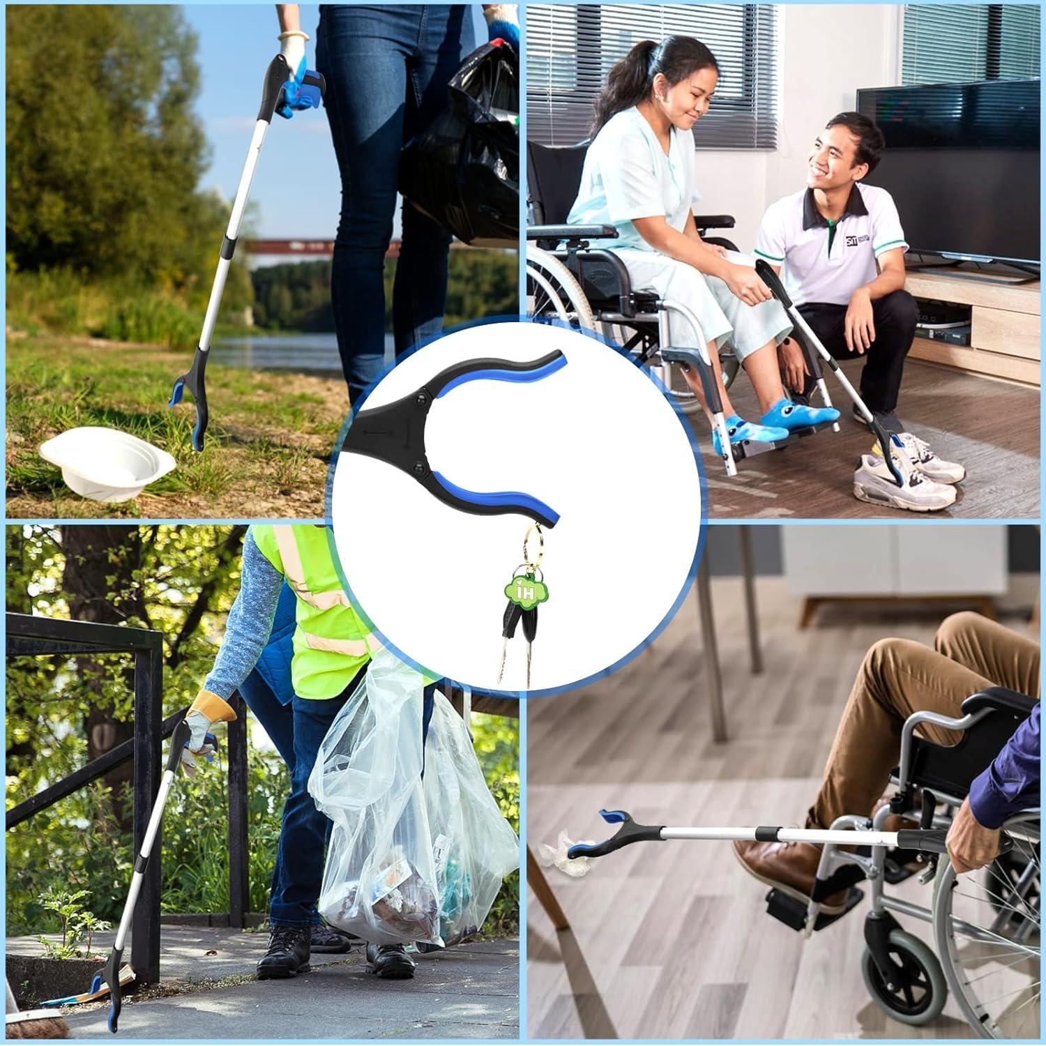 TONSYL TONSYL Reacher Grabber Pickup Tool,32\" Long Grabber Reacher Tool with Magnetic Tip Grabber for Elderly Grab It Reaching Tool Trash,Garbage Picker Upper,Litter Pick Up Grab Tool,Claw Grabber Stick