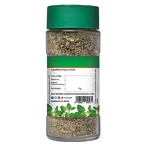 KEYA Keya Premium Herbs Combo Oregano 10gm | Mixed Herbs 25gm | Glass Bottle | Pack of 2