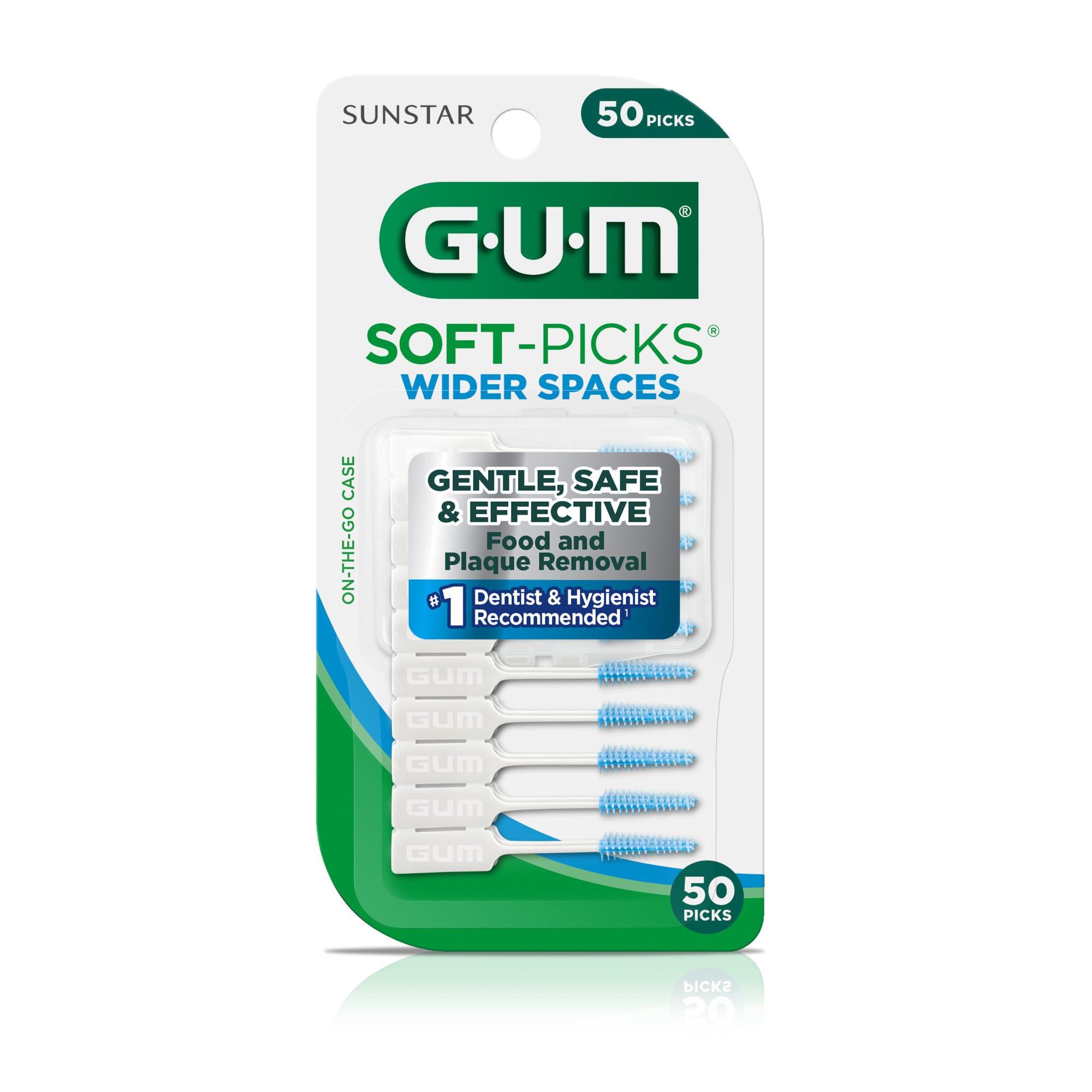Gum GUM Soft-Picks Wider Spaces Dental Picks (Pack of 50)