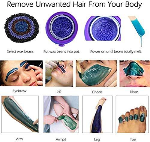 MeeTo MeeTo Bean Wax For Men And Women, Hard Wax Beans for Painless Hair Removal, Brazilian Waxing for Face, Eyebrow, Back, Chest, Bikini Areas, Legs At Home (500Gm)