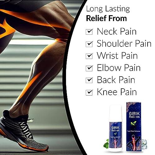 SANDY LIFESCIENCES PVT LTD Girik Roll On Fast Pain Reliever Reduce Joint & Muscle Pain Relief, Back, Knee, Shoulder, Ideal For All Joints Pain.