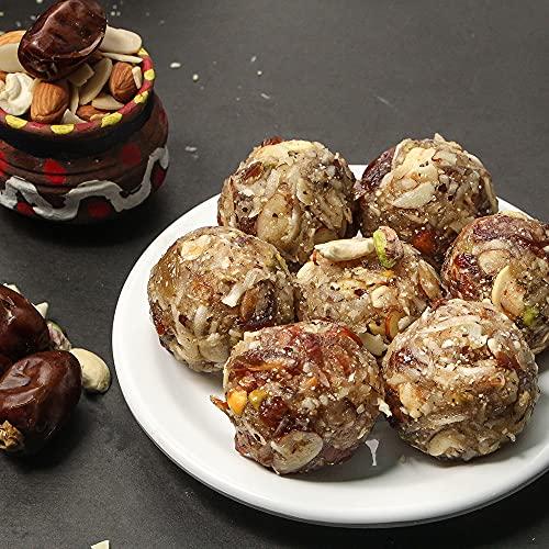 Kanti Sweets Kanti Sweets Dry Fruit Laddu, Made with Dry Fruits, Dry Coconut and Jaggery - 500g (Pack Of 1)