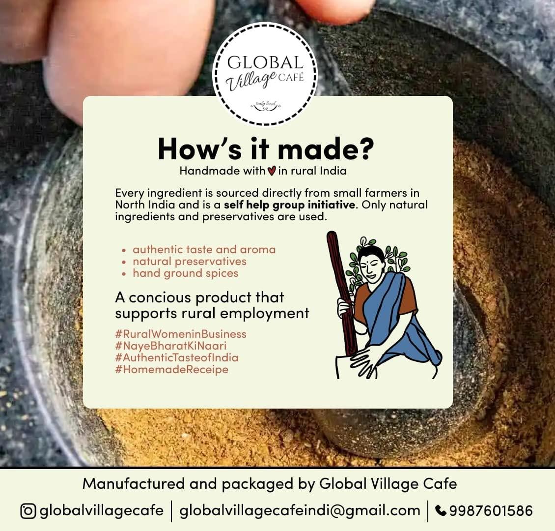 GLOBAL VILLAGE CAFE GLOBAL VILLAGE CAFE Dhaniya Powder/Coriander Powder - 100gm, Pack of 4