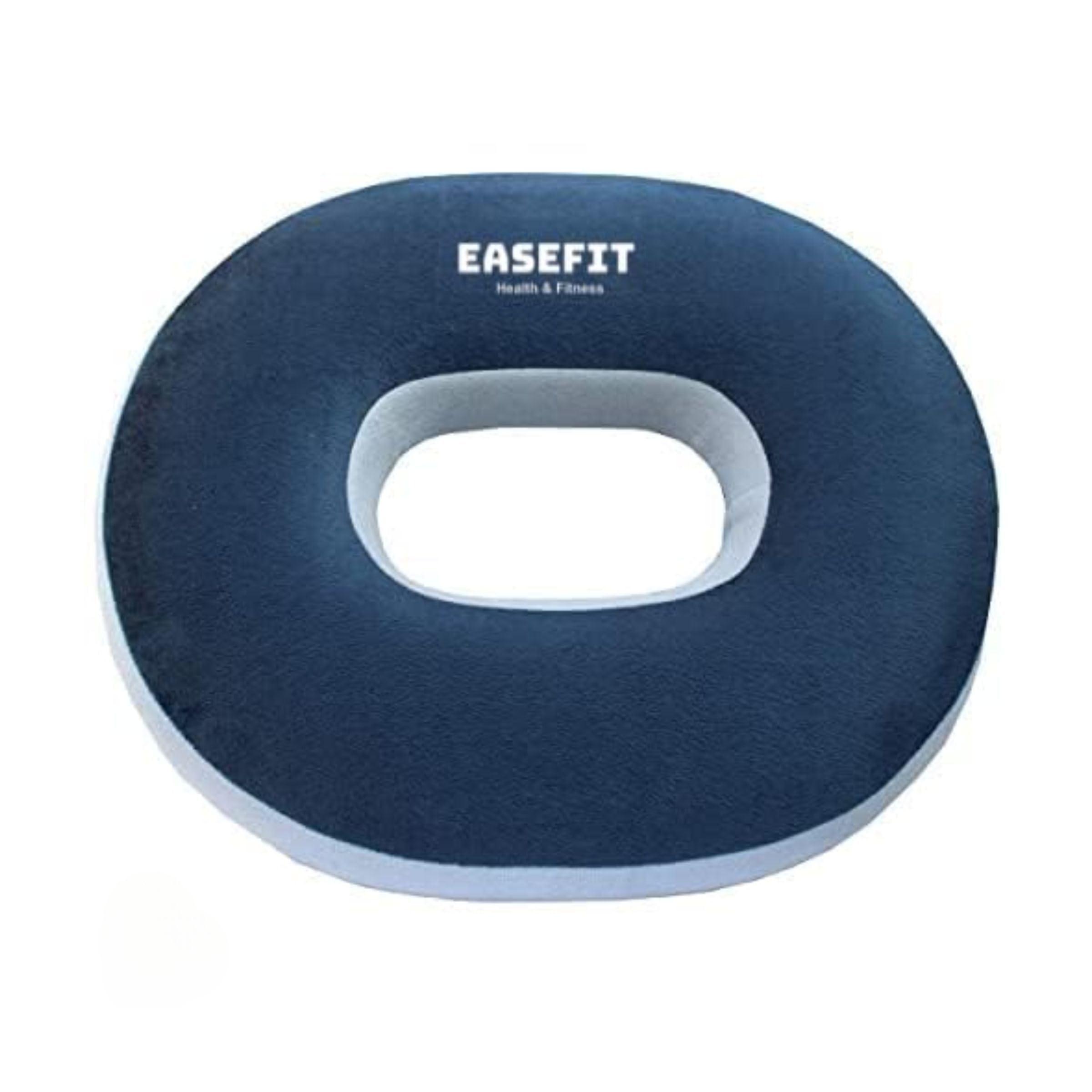 EASEFIT EASEFIT Orthopedic Soft Foam Donut Ring Cushion Pillow for Piles, Hemorrhoids Coccyx Tailbone Fistula Sciatica Post Natal Chair Lumar Pain Relief During Pregnancy, Seat Pillow, Washable, Blue