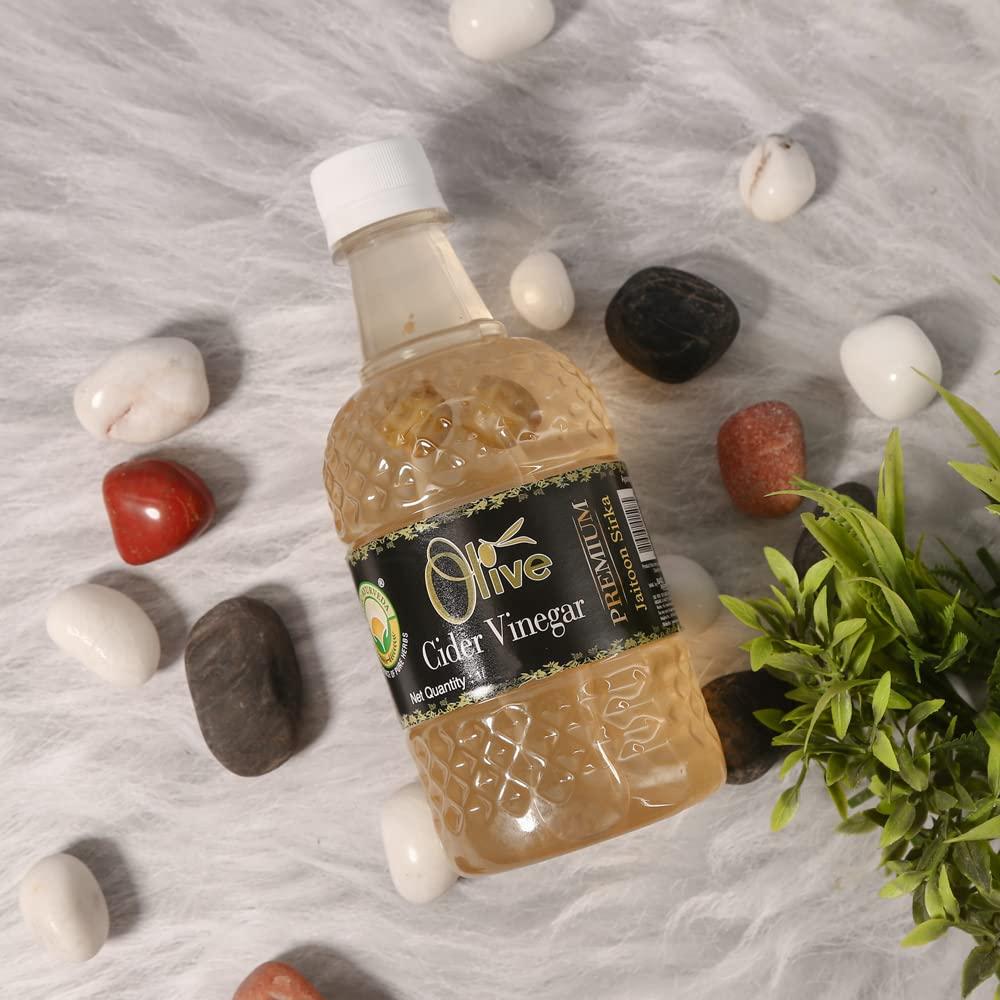 BASIC AYURVEDA Basic Ayurveda Olive Cider Vinegar Premium Jaitoon Sirka With Mother Of Vinegar | Daily Dose Of Wellness Holistic Health Benefits | One Solution Of Holistic Health- 1. Ltr Pack