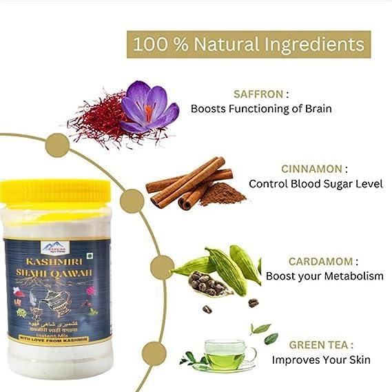 Barkah BARKAH Kashmiri Shahi Kahwa - Kashmiri Qawah - Premium Kashmiri Shahi Qawha - Kashmiri Kahwa 100 grams