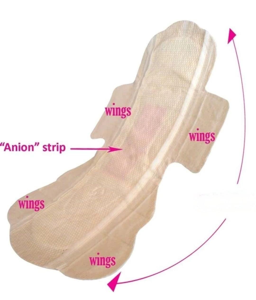 SRJB INTERNATIONAL Combo of 3- Bamboo Fiber 100% Natural Organic XL Size Sanitary Napkins- Chemical & Rash Free Sanitary Pads With No Plastic Mix