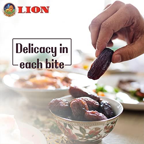 Lion Dates Lion Delicacy Dates 2kg | Deglet Noor dates | Saudi Arabia Dates | khajoor or khajur dry fruits | Healthy & Nutritious Snack