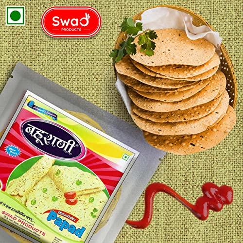 SWAD PRODUCTS Swad Products | Bahurani Papad | 1Kg (Pack of 500 Gms x 2) | Handmade Traditional Papad | Crispy Papad | Bikaneri Papad | Natural Ingredients (Bahurani Papad 1Kg (500Gm x 2))