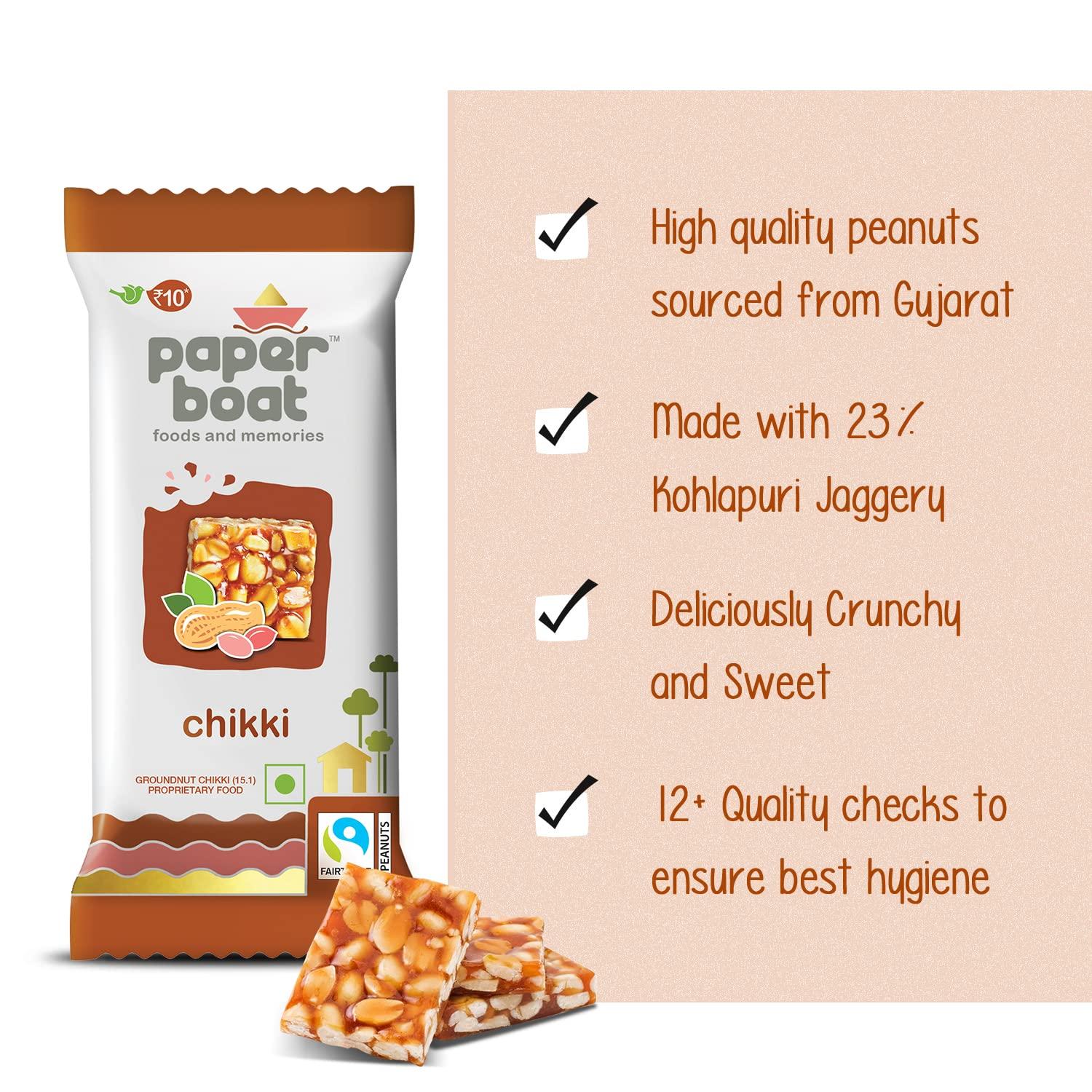 Paper Boat Paper Boat Chikki, 800G Pet Jar +, 30 Units X 28 G