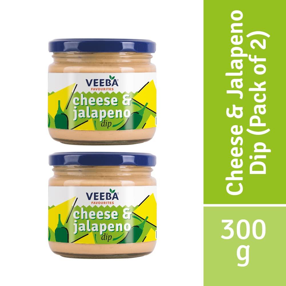 VEEBA Veeba Cheese & Jalapeno dip, 300 g - Pack of 2