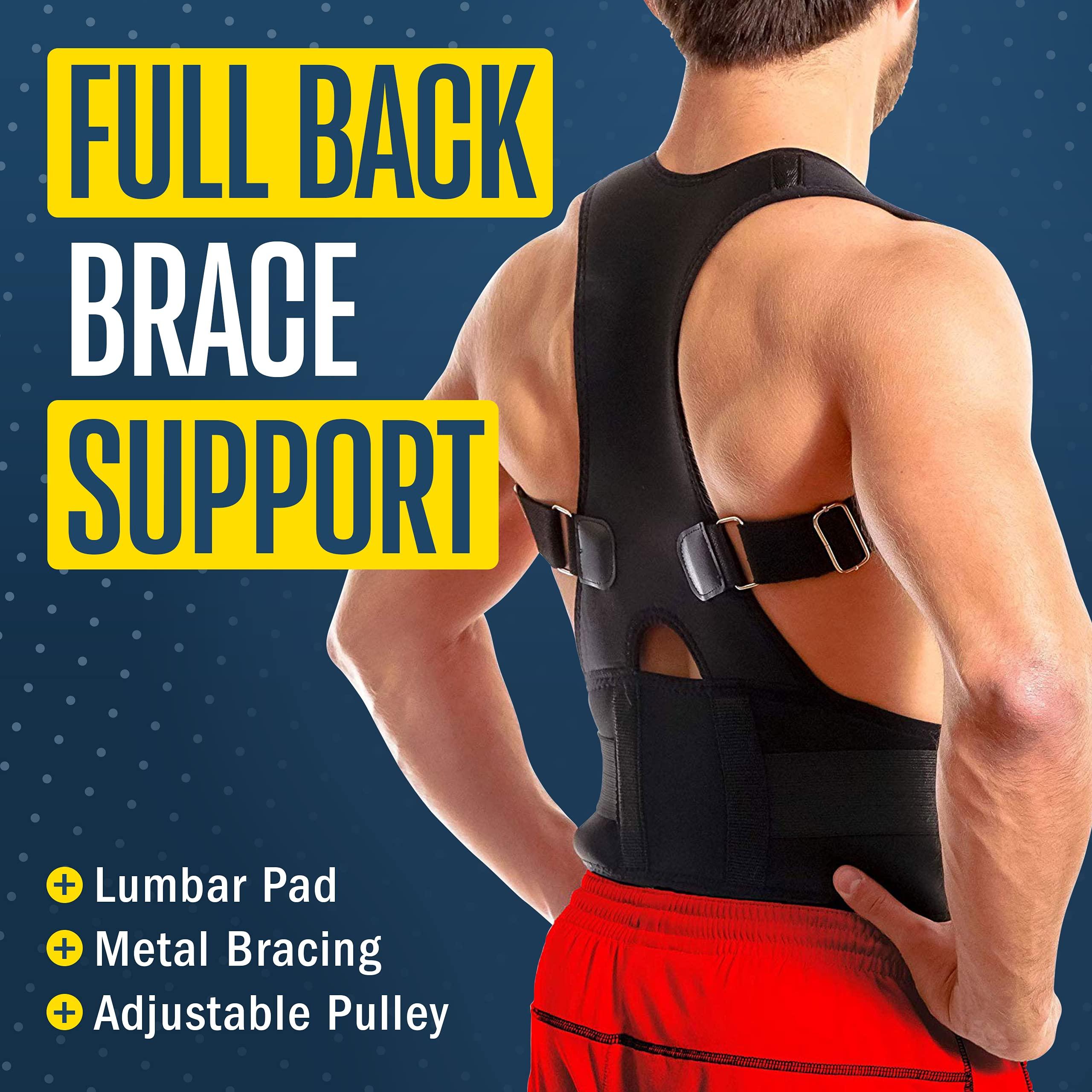 FlexGuard Support FlexGuard Posture Corrector for Women and Men - Back Brace for Posture, Adjustable Back Support Straightener Shoulder Posture Support for Pain Relief, Body Correction, X-Large (Pack of 1)