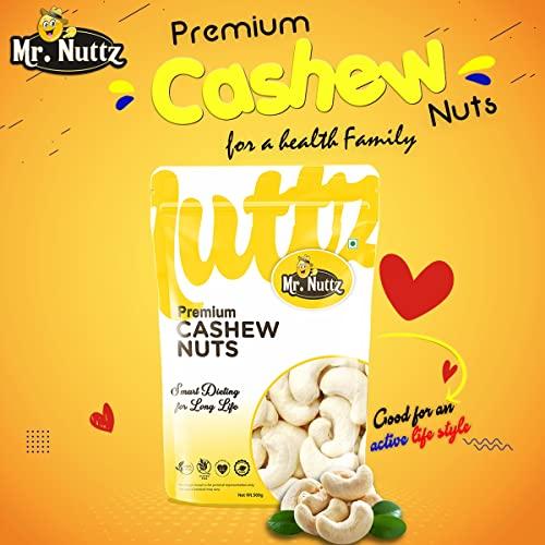 Mr.NUTTZ Mr.Nuttz Premium 4pc Broken Cashews Nut Tukda Kaju 1kg (Pack Of 2-500g Each)