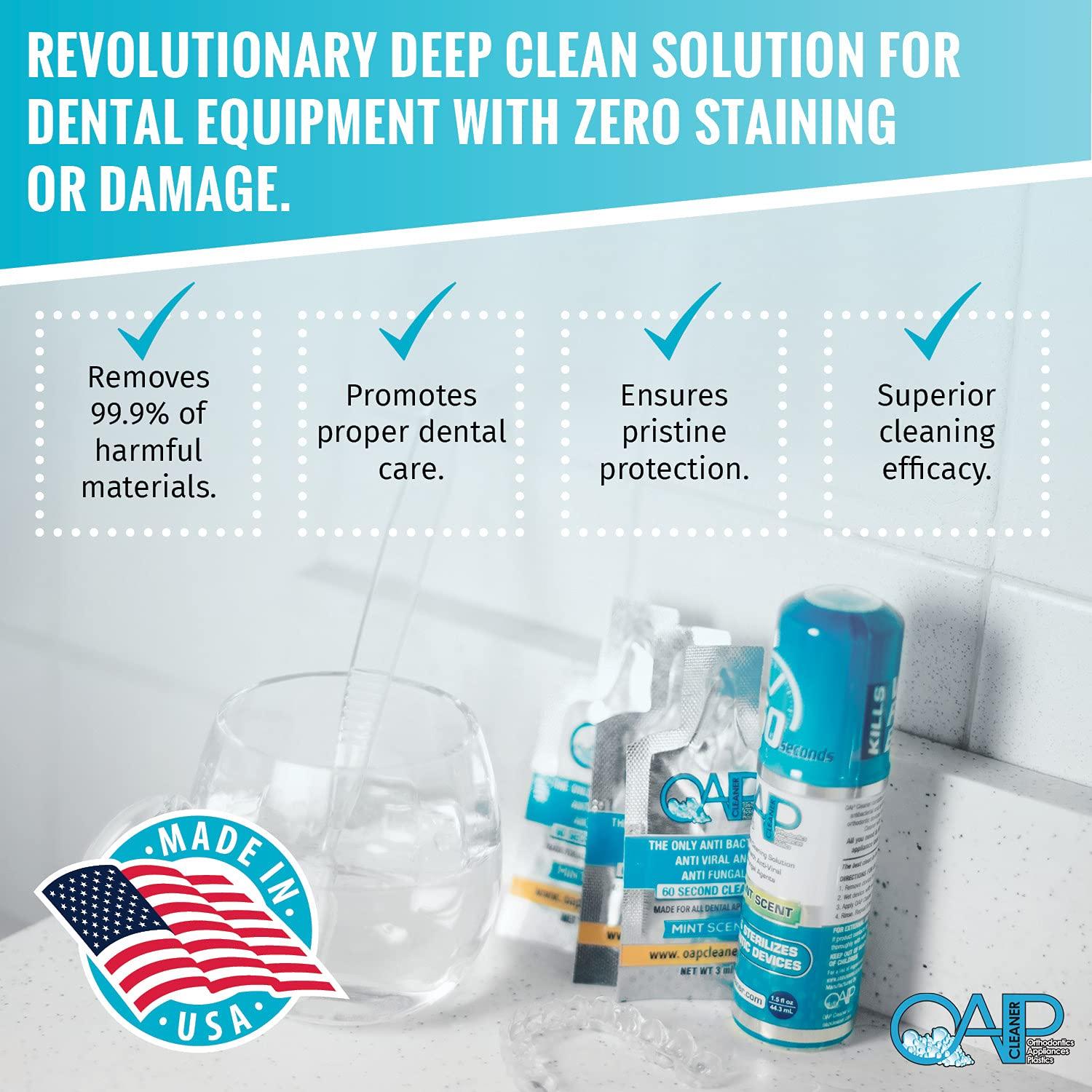 OAP OAP Cleaner - Cleans and Sterilizes Removeable Dental and Ortho Appliances - Foam