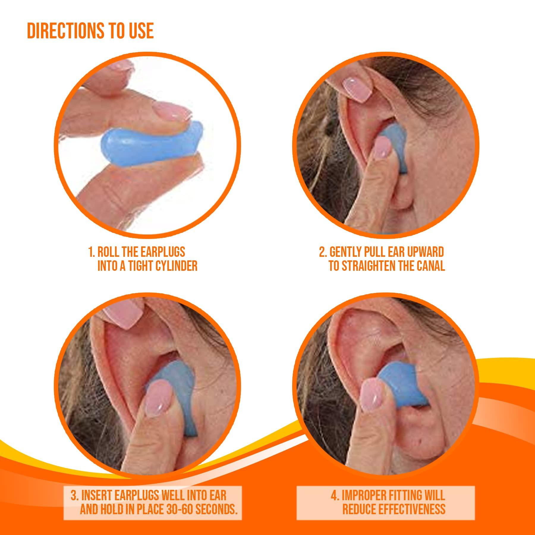 Mobi Lock Ear Plug - Reusable Silicone Wax Ear Plugs for Sleeping, Swimming - Pack of 30, Blue - 32db Noise Cancelling Earplugs With Portable Plastic Case - Hearing Protection for Travel, Concert - by Mobi Lock