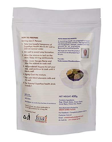 Supathya Supathya Health Mix Sathu Maavu Kanji Podi with Ragi, Multigrain Sattu Powder for Kids & Adults - 400g