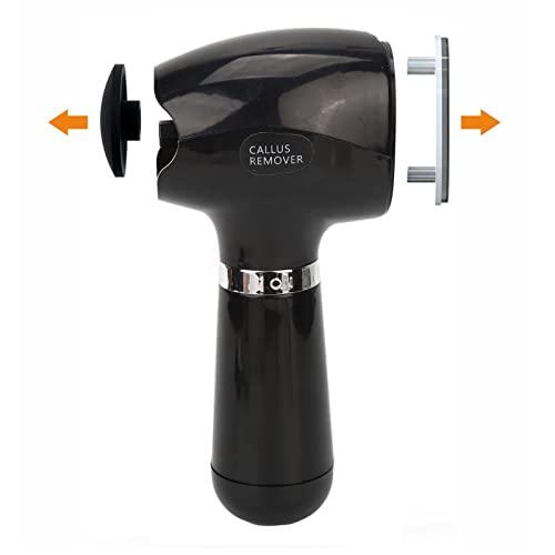 Jaerb Foot File Sander, Foot Callus Remover Remove Calluses Electric Double Grinding Automatic Pedicure for Men for Home Use (Black)