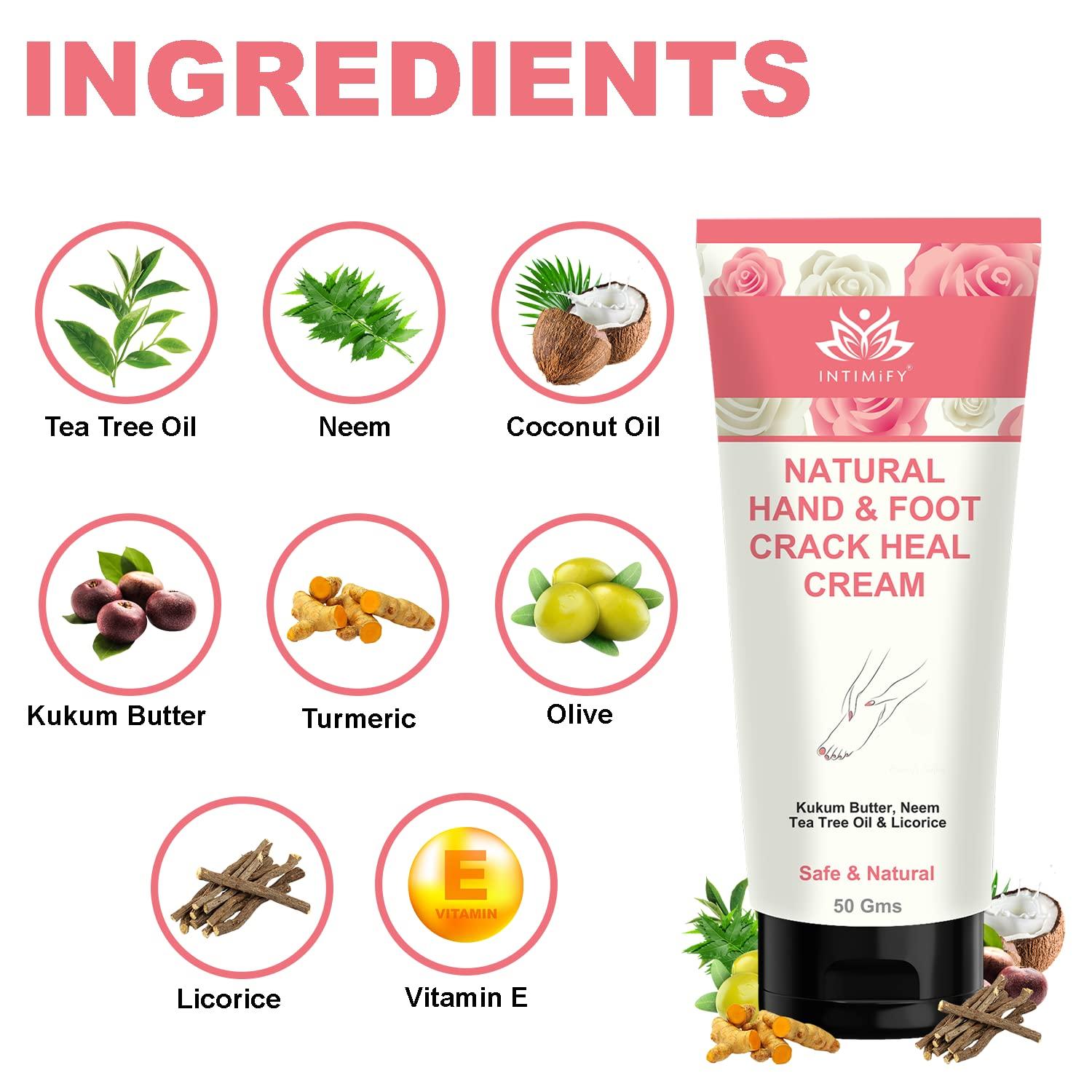 INTIMIFY INTIMIFY Foot Cream for Cracked Heels, Foot Cream For Dry Feet, Foot Crack Cream For Women & Men 50 gm (Pack of 1)