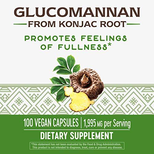 NATURE'S WAY Nature's Way Glucomannan Konjac Root 665 mg (Pack Of 100 Capsules)