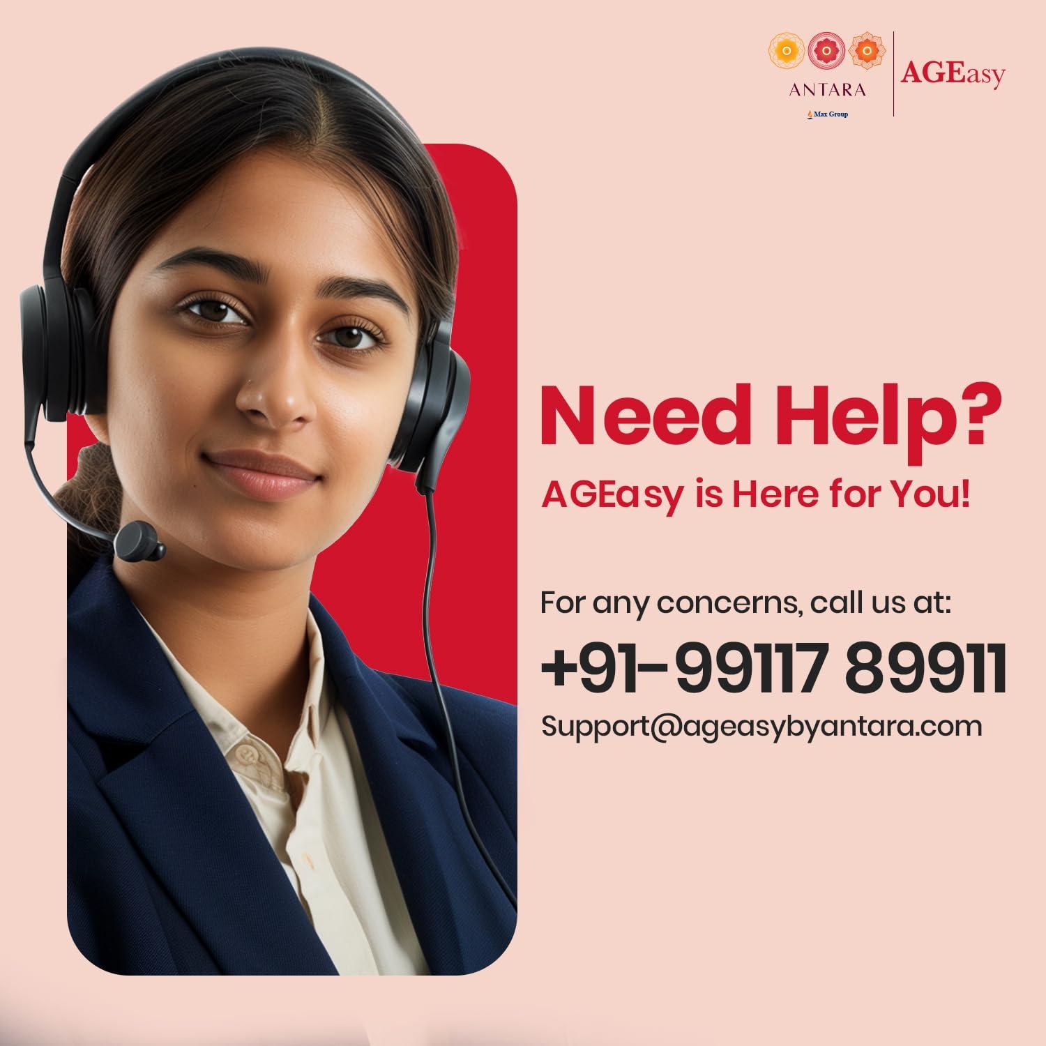 AGEasy AGEasy (Max Group) Fully Automatic Digital Blood Pressure Monitor | 2 Years Warranty | Portable, Lightweight BP Machine for Monitoring Hypertension & Managing Heart Health| Arm Circumference (22-42cm)