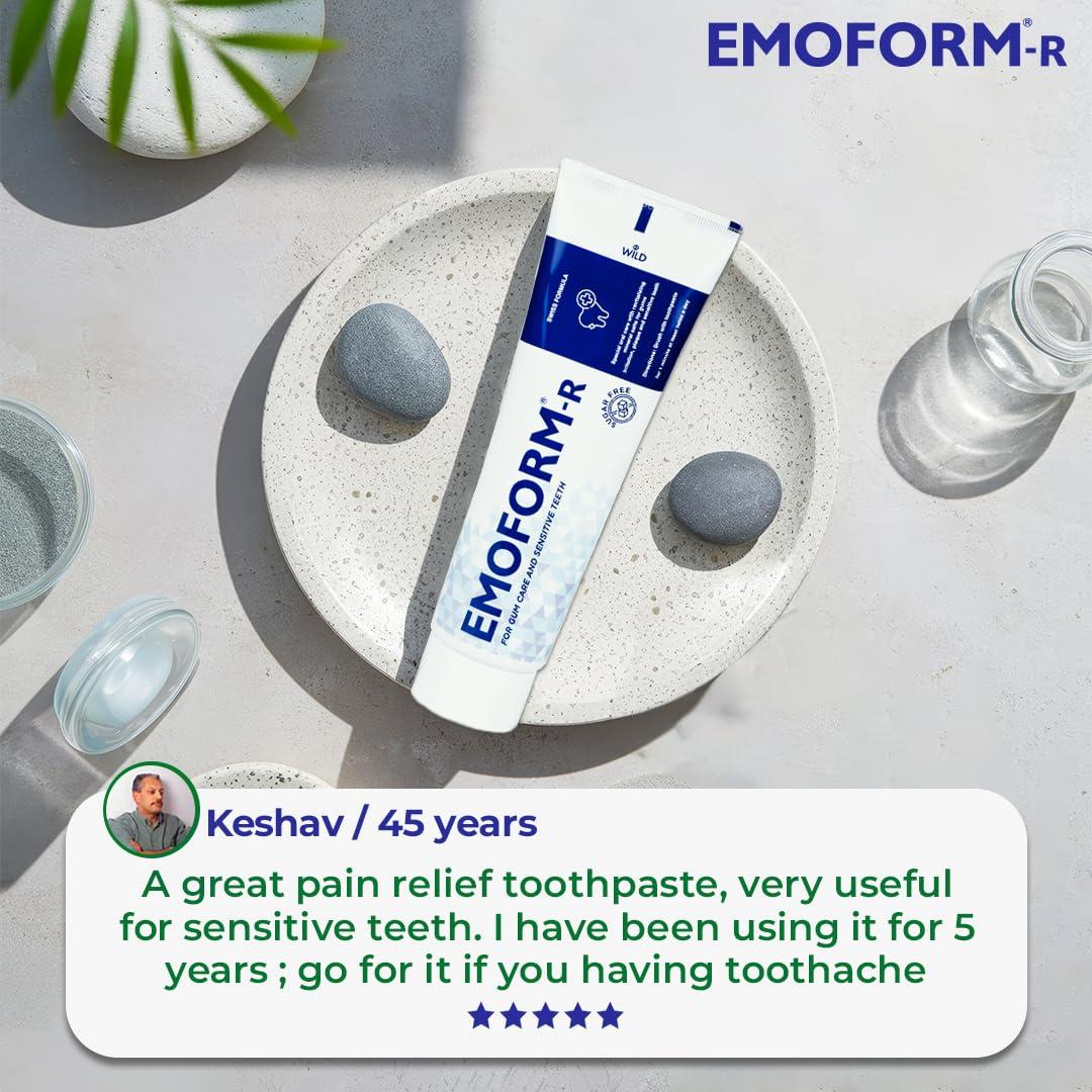 EMOFORM-R EMOFORM-R Emoform Plaque Removal Tooth Paste Combo 150+50 Gm