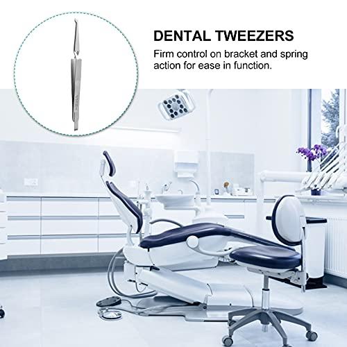 HEALLILY Orthodontic Bracket Placer Bracket Self Holder Tweezer Orthodontic Instrument