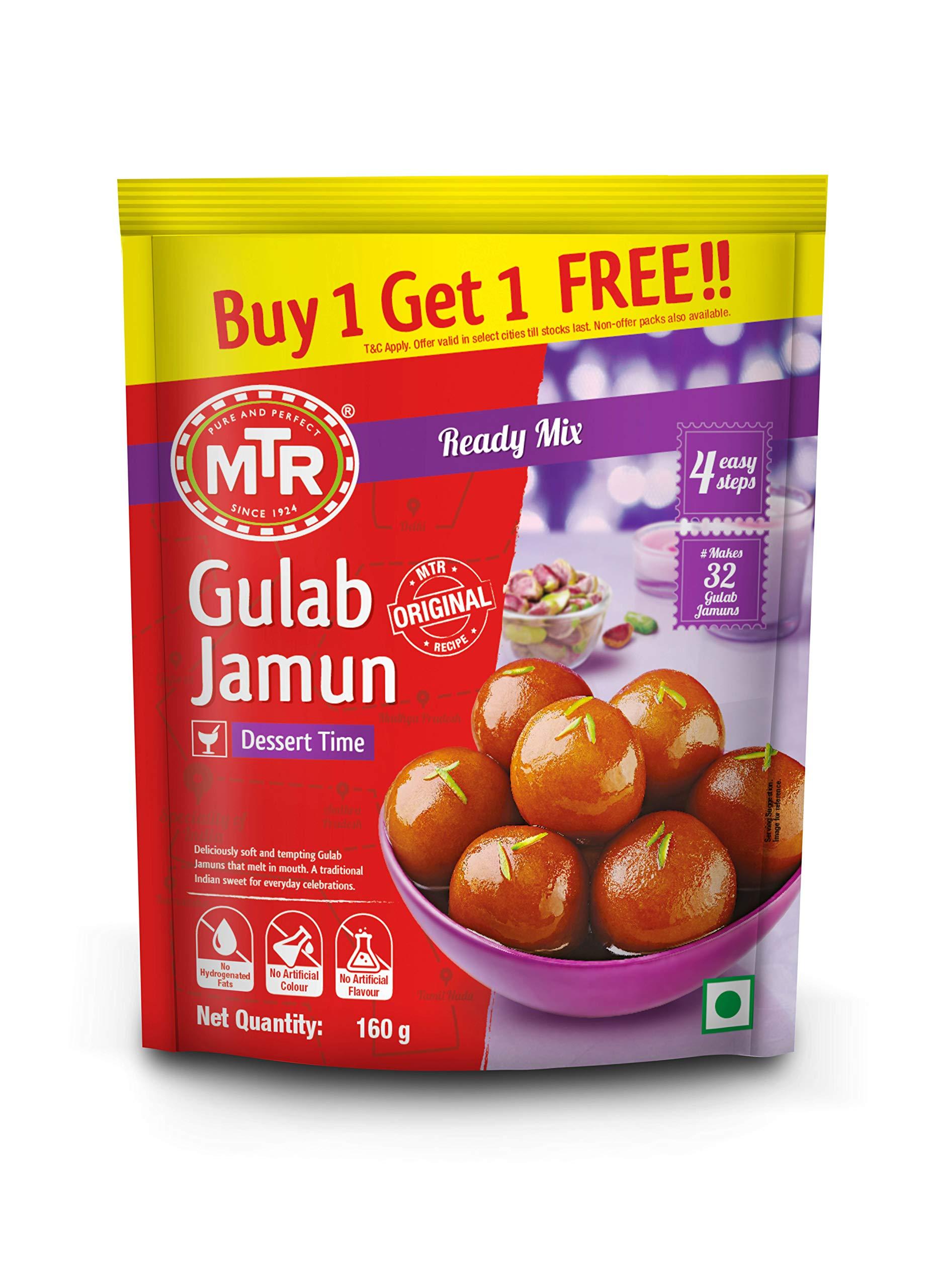 MTR MTR Gulab Jamun Mix, 160 G with Free, Pack of 1
