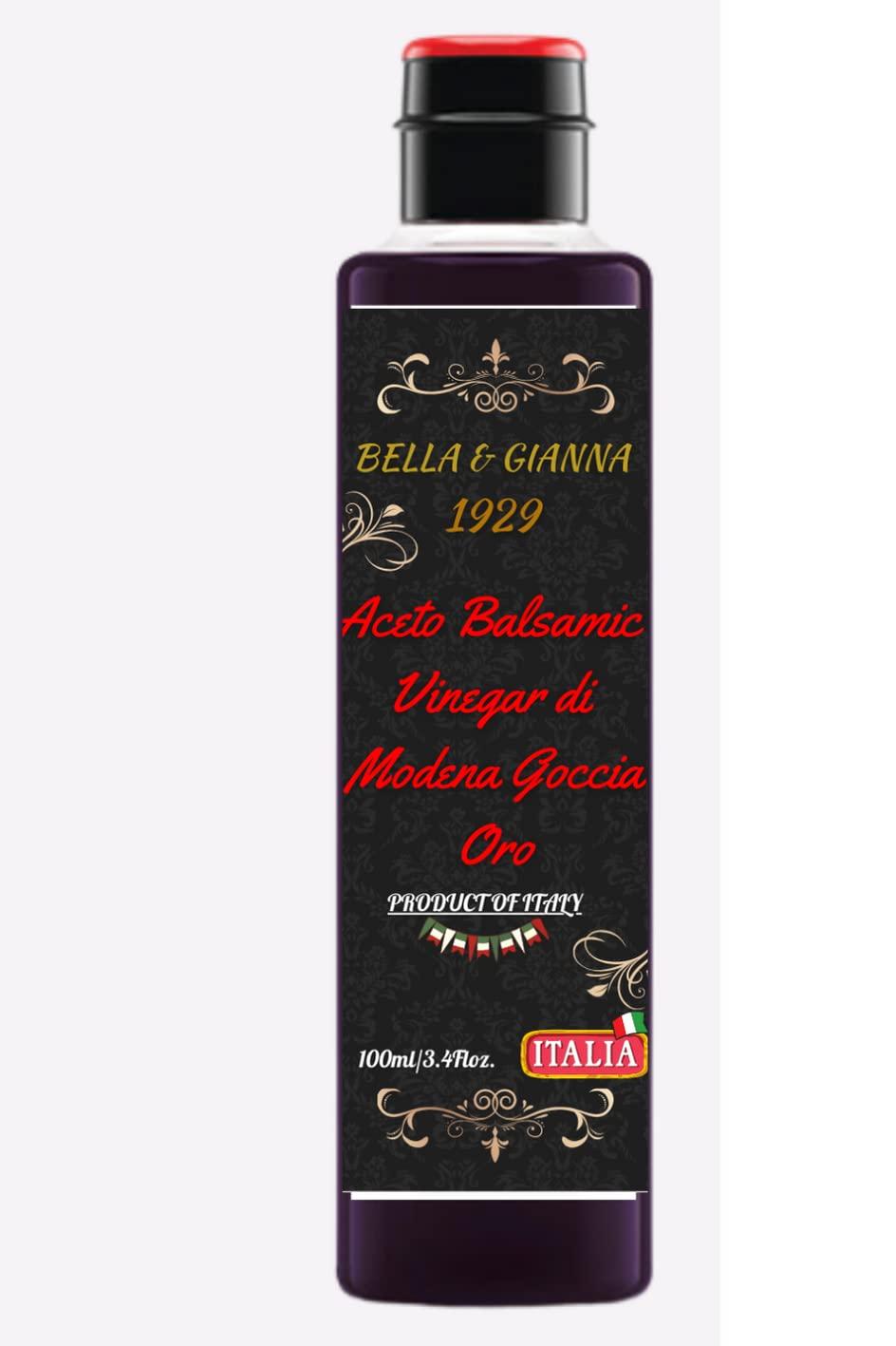 Bakefat India Bella & Gianna Aged Aceto Balsamic Vinegar di Modena-100ml-Italy Origin