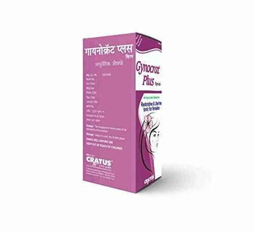 Cratus Cratus Gynocrat Plus Syrup Manages Uterine Health | Controls Irregular Periods | Provides Relief From Period Cramps (Pack of 4)