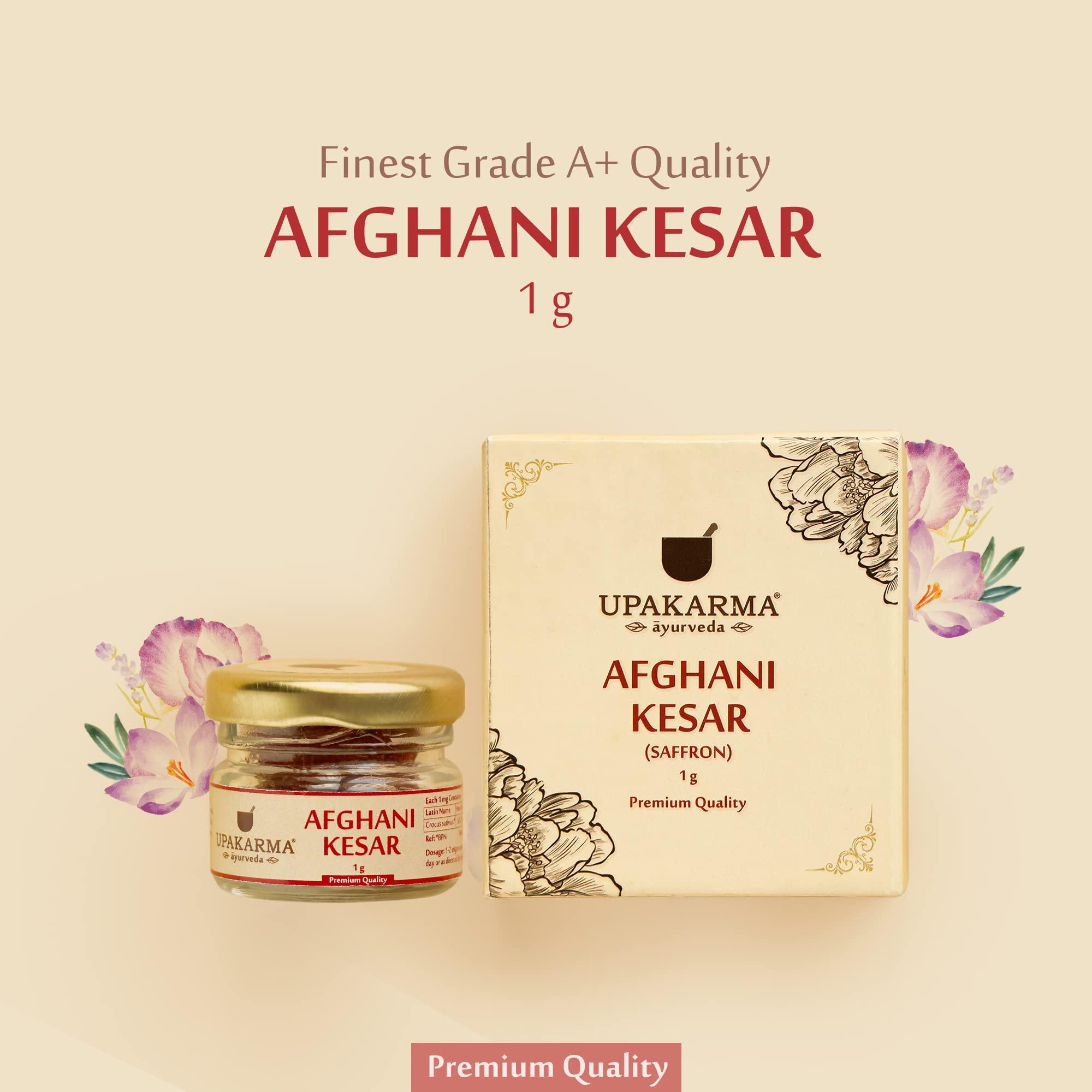 UPAKARMA UPAKARMA Original Afghani Kesar/Saffron | Handpicked Pure & Natural | 1 Gram- Pack of 1