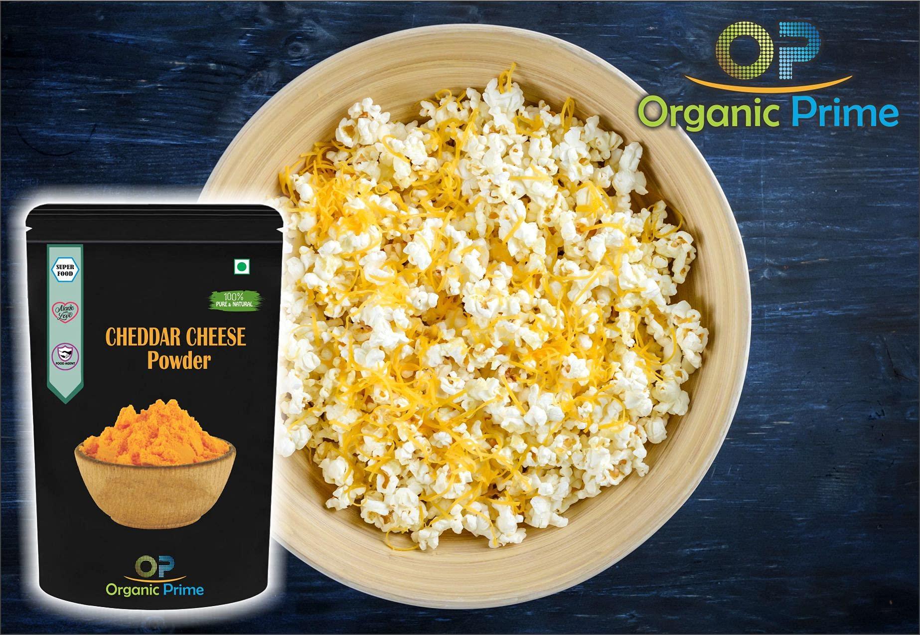 Organic Prime Organic Prime Cheddar Cheese Powder | Cheese Powder for Popcorn - 500 GM By Organic Prime