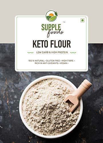 SUPPLE foods SUPPLE foods Keto Flour - Healthy Low Carb Flour, Low Gi, High Protein, Gluten Free / Wheat Free Keto Atta - 900g (Use Keto Aata To Make Rotis, Keto Bread)