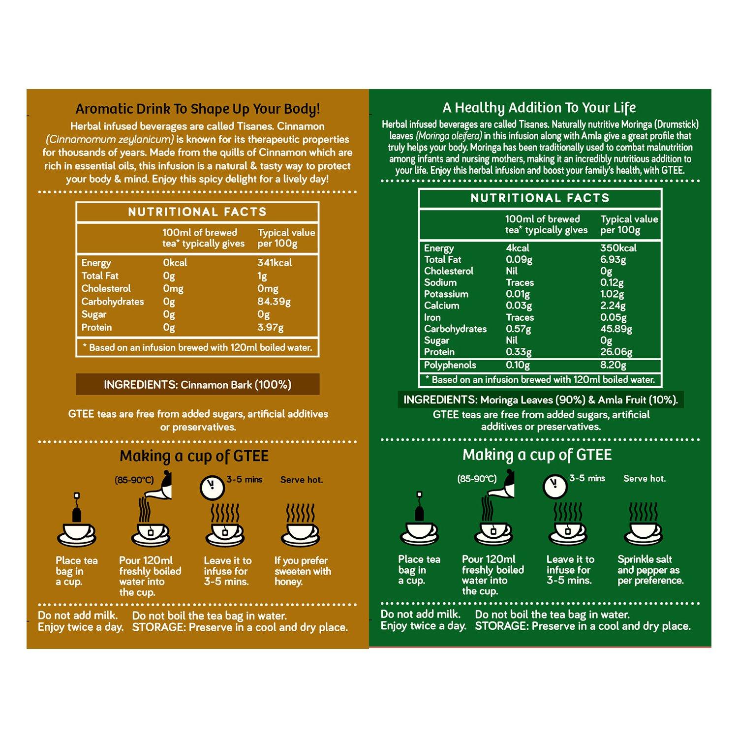 Gtee GTEE ALL VARIANTS, 25 Tea bags (Pack of 12)