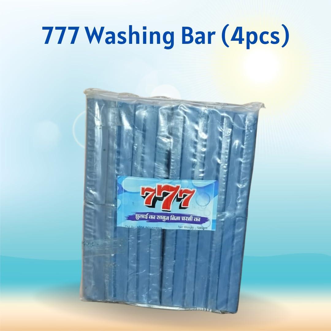 Asha Soap Blue Washing Bars 4 bars | Blue Detergent Bar Soap | Washing Soaps 800g | Light Weight