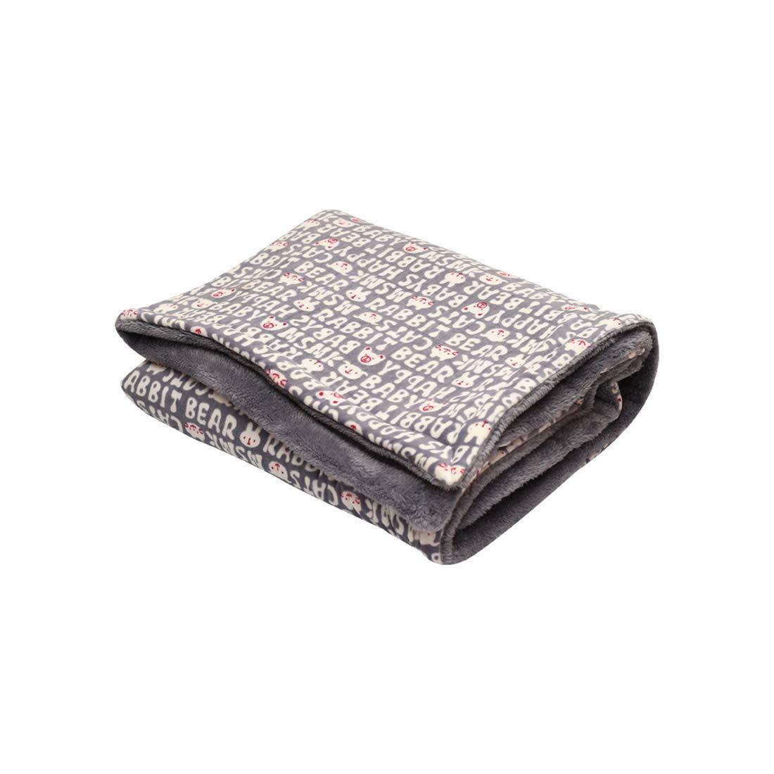 Mee Mee Mee Mee Ultra Soft Plush, Lightweight & Super Comfortable Baby Blankets, Swaddle for Infant & Toddler (Grey) 75X100 CM