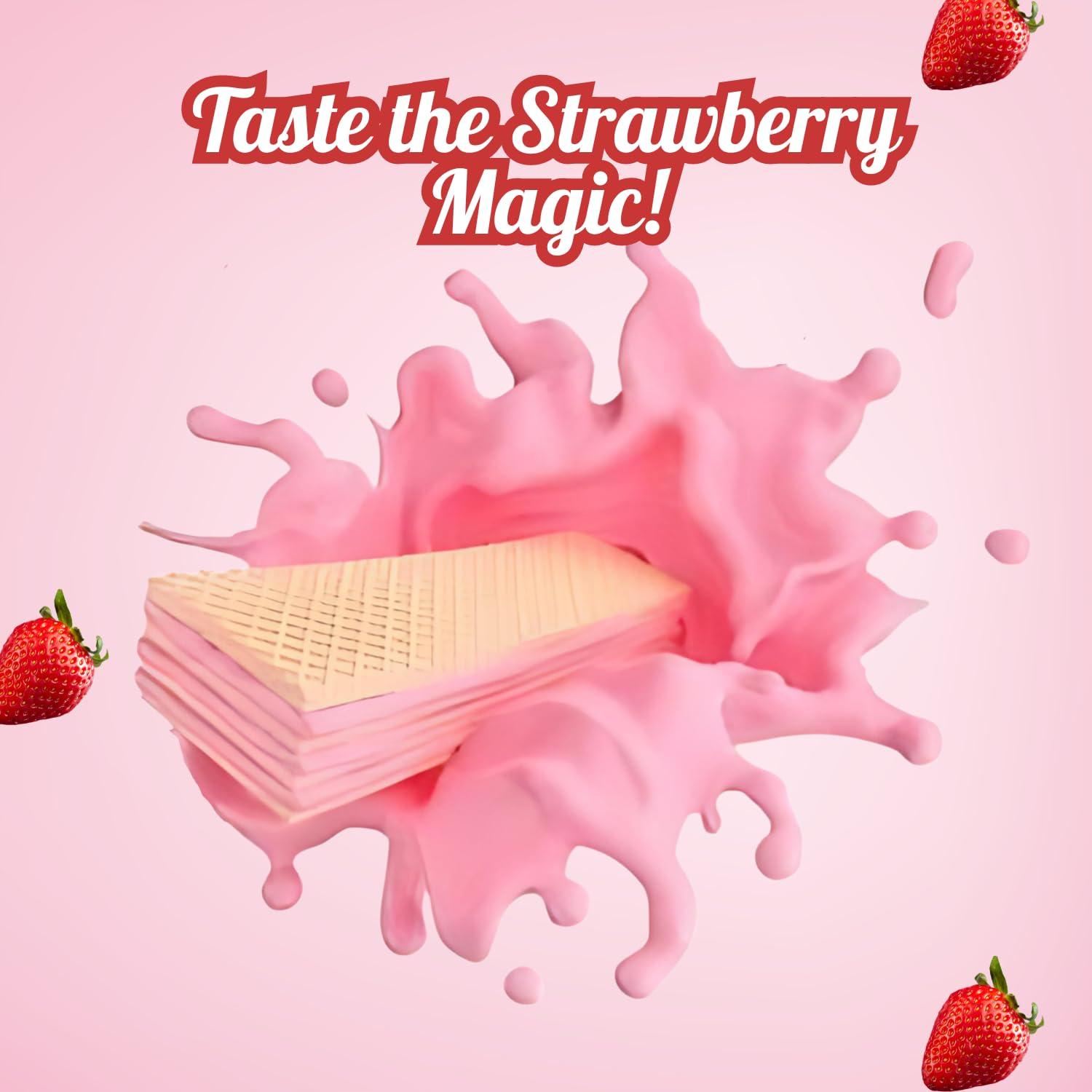 PICKWICK PICKWICK Strawberry Flavoured Wafer Biscuits - Combo Pack (75gm x 3)