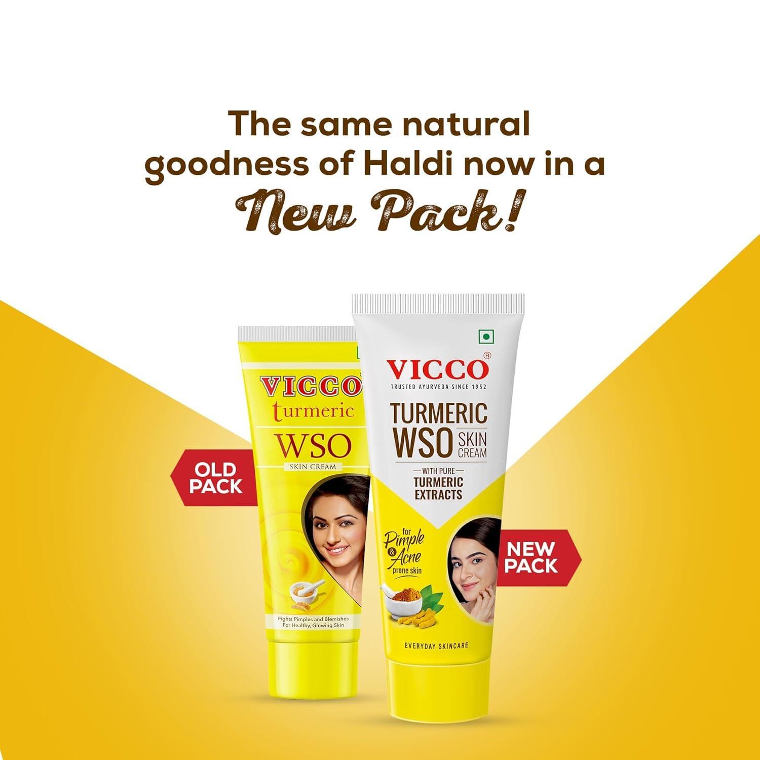 VICCO Vicco WSO-60g+Vicco Shaving Cream-Without Sandalwood Oil-70g