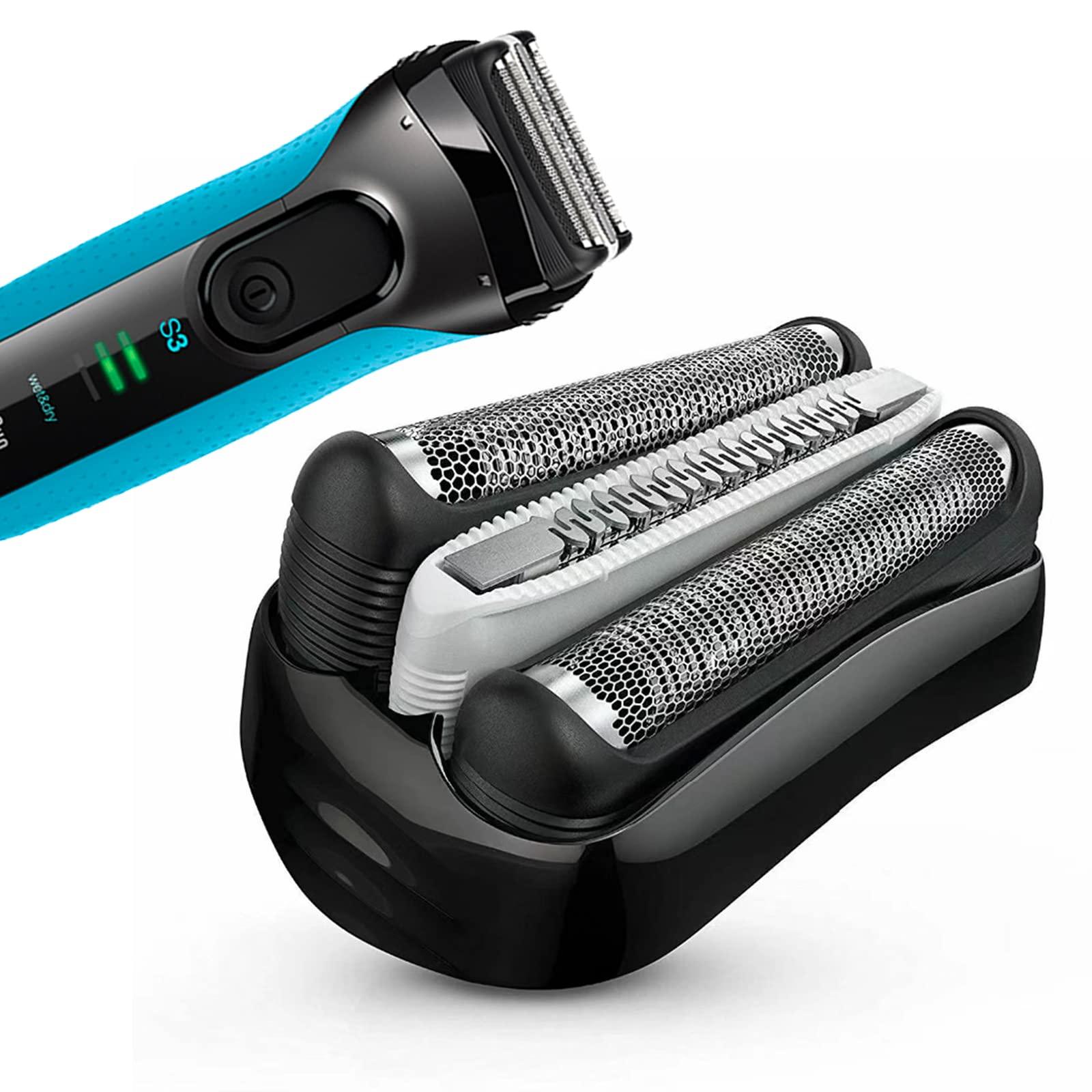 YIQAN YIQAN 32B S3 Replacement Shaver Heads Part Accessories for Braun Series 3 Shaving Razor Replacement Head, Shaving Head for 3010s 320 330 340 370cc 3090cc 350cc-4 390cc-4 3000s 3040s 3050cc (1Q)