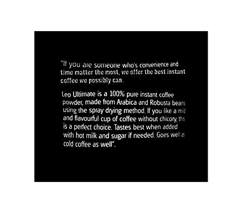 LEO COFFEE Leo Coffee Ultimate Pure Instant Coffee Powder, 50gm Sachet